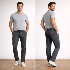 J.Crew Men's Flex Straight-Leg Dark Grey Chino Pants - Size 34 x 30 - NWT $79.50